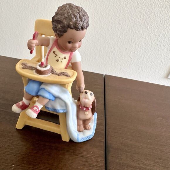 2002 Little Pride & Joys African American Boy Dog “Baby’s First” Figure Willitts - Picture 2 of 8